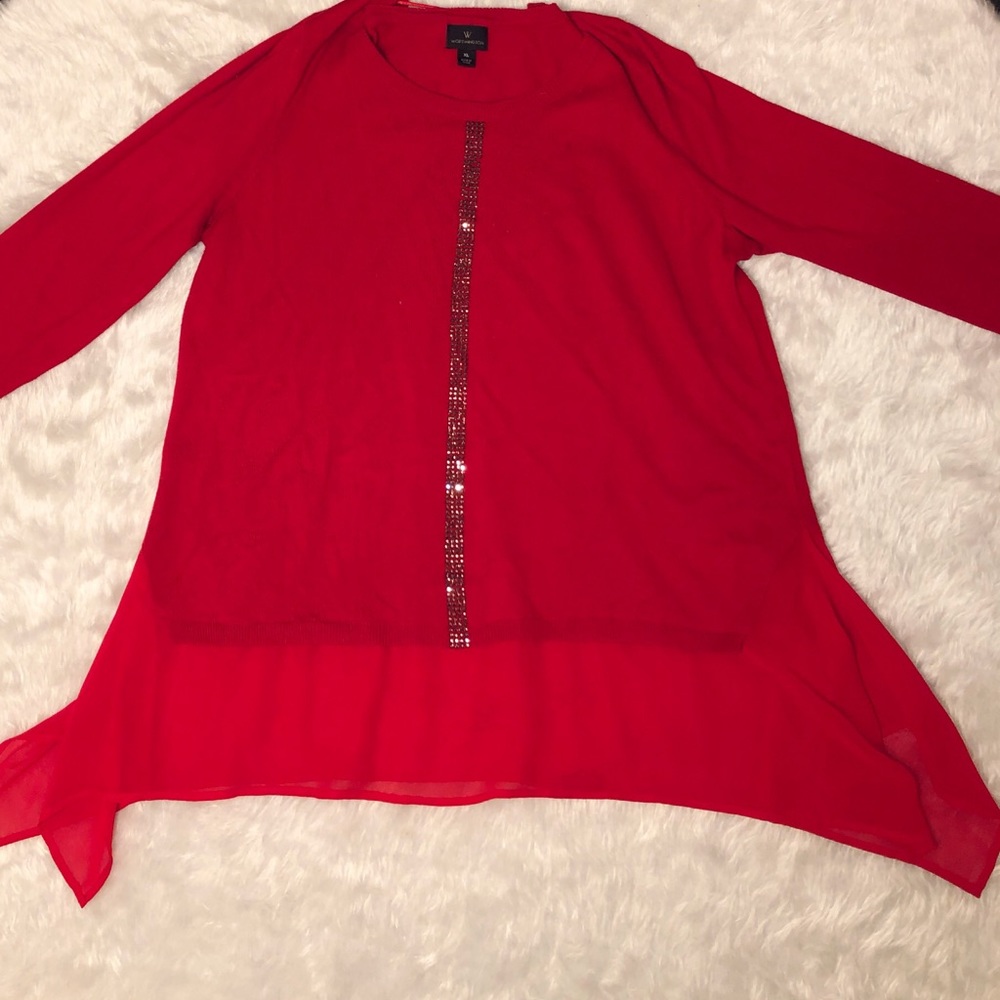 Elegant red sweater